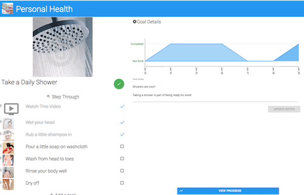 Personal Health Tracking with Goal Guide