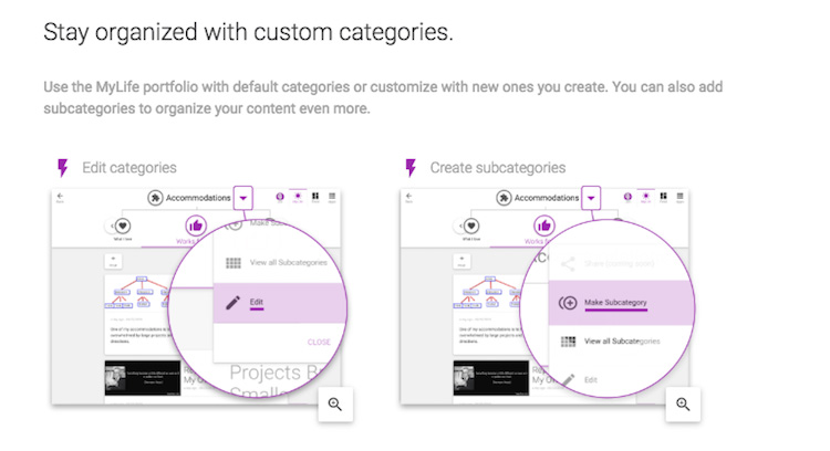 Create new custom categories