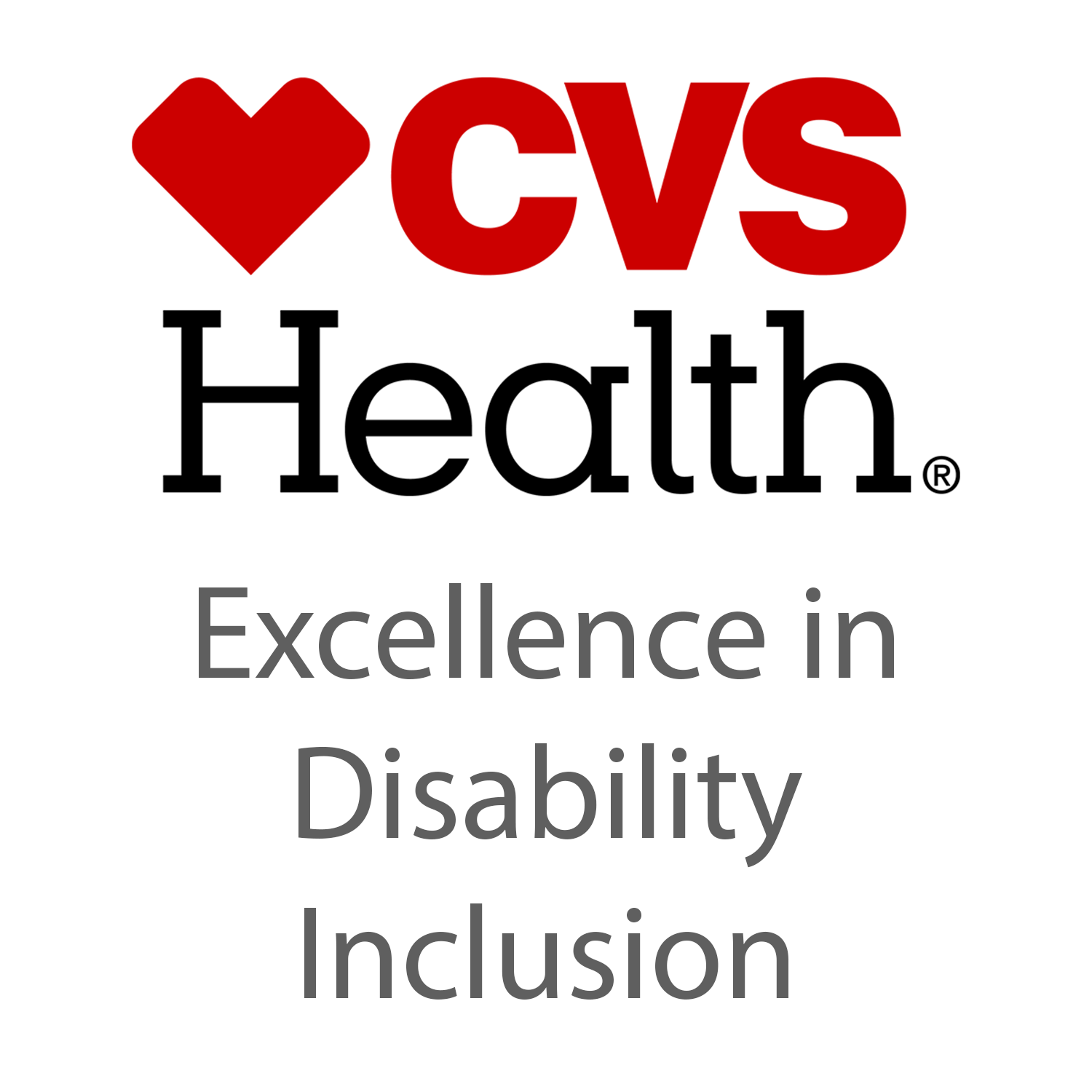 Image shows a banner that displays CVS Health Excellence in Disability Inclusion