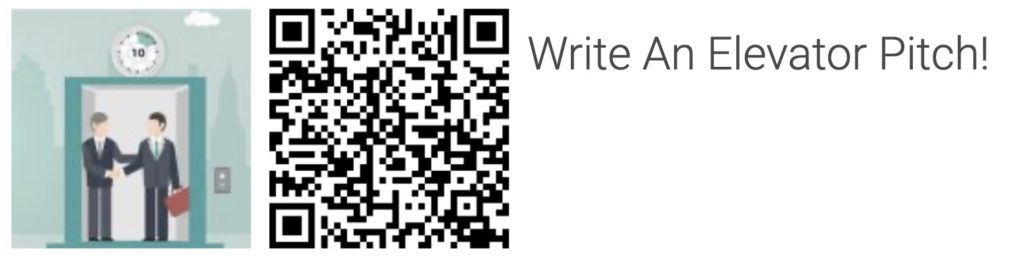 Cognitopia Routine, Write an Elavator Pitch and QR Code